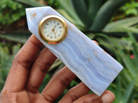 Polished Blue Lace Agate Clock Towers - sold per item - From Namibia