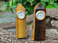 Hand Made Tiger's Eye Clock Towers - sold per item - From, South Africa