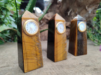 Hand Made Tiger's Eye Clock Towers - sold per item - From, South Africa