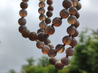 Polished Botswana Agate Ball Shaped Beaded Necklace - Sold Per Item- From Botswana