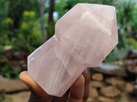 Polished Rose Quartz Sceptre Crystals x 6 From Madagascar