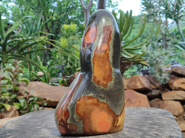 Polished Polychrome Jasper Standing Free Form x 1 From Madagascar