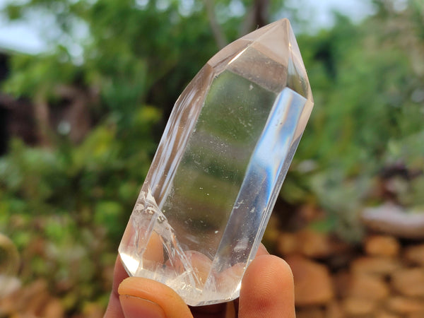 Polished Clear Quartz Crystal Points x 12 From Madagascar