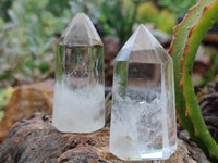 Polished Clear Quartz Crystal Points x 12 From Madagascar