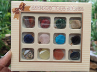 Polished Box Set of 12 Mixed Gemstone Faceted Satellite Pendants - Sold Per Box - From Southern Africa