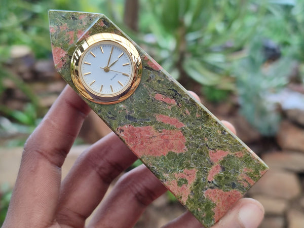 Polished Unakite Clock Tower - Sold Per Item - From South Africa