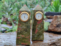 Polished Unakite Clock Tower - Sold Per Item - From South Africa