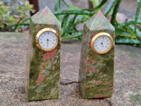 Polished Unakite Clock Tower - Sold Per Item - From South Africa