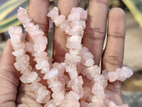 Hand Made Rose Quartz Necklaces x 3 From Namibia