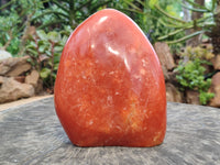 Polished Orange Twist Calcite Standing Free Form x 1 From Madagascar