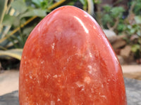 Polished Orange Twist Calcite Standing Free Form x 1 From Madagascar