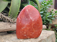 Polished Orange Twist Calcite Standing Free Form x 1 From Madagascar