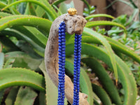 Polished AA Grade 4 Strand Lapis Lazuli Bead Necklace - Sold Per Item - From Afghanistan