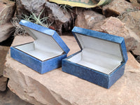 Hand Made Dumortierite Jewellery Box - Sold Per Item - From Mozambique