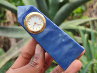 Polished Blue Quartz Obelisk Clock Towers - sold per item - From China