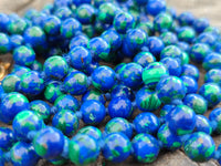 Polished Rare Azurite Ball Shaped Beaded Necklace - Sold Per Item - From Congo