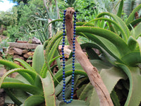 Polished Rare Azurite Ball Shaped Beaded Necklace - Sold Per Item - From Congo