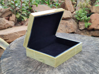 Hand Made Stone Jewellery Box x 1 From South Africa