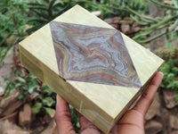 Hand Made Stone Jewellery Box x 1 From South Africa