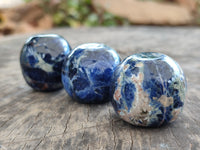 Polished Sodalite Free Forms x 12 From Kunene River, Namibia