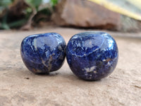 Polished Sodalite Free Forms x 12 From Kunene River, Namibia