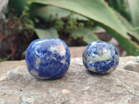 Polished Sodalite Free Forms x 12 From Kunene River, Namibia