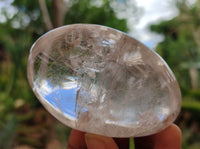 Polished Clear Quartz Palm Stones x 24 From Madagascar