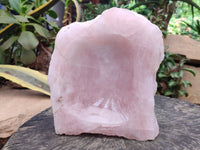 Polished Rose Quartz Bowl x 1 From Madagascar