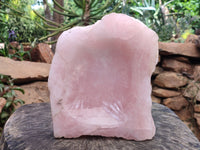 Polished Rose Quartz Bowl x 1 From Madagascar