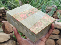 Hand Made Stone Jewellery Box x 1 From South Africa