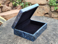 Polished Dumortierite Jewellery Box x 1 From Mozambique