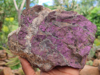 Natural Metallic Purpurite Cobbed Specimens x 7 From Erongo, Namibia