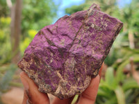 Natural Metallic Purpurite Cobbed Specimens x 7 From Erongo, Namibia