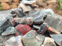 Natural Bloodstone Cobbed Specimens x 2 Kg Lot From Swaziland