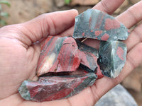 Natural Bloodstone Cobbed Specimens x 2 Kg Lot From Swaziland