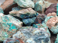 Natural Blue Shattuckite Cobbed Specimens x 2 Kg Lot From Kaokoveld, Namibia