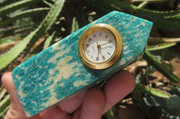 Polished Rare Russian Amazonite Obelisk Clock Towers - sold per item - From Russia