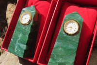 Polished Swazi Jade Obelisk Clock Towers - sold per item - From Swaziland