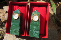 Polished Swazi Jade Obelisk Clock Towers - sold per item - From Swaziland