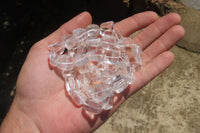 Polished Clear Quartz Rock Crystal Tumble Chip Bead Necklace - Sold Per Item - From Madagascar