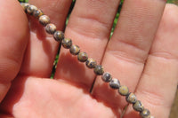 Polished Snakeskin Jasper Beaded Egyptian Choker Necklace - Sold per Item - From Australia