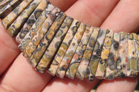 Polished Snakeskin Jasper Beaded Egyptian Choker Necklace - Sold per Item - From Australia