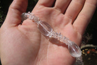 Polished Clear Quartz Rock Crystal Mixed Drilled and Tumble Chip Beaded Necklace - Sold Per Item - From Madagascar