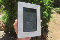 Hand Made Polychrome Jasper Picture Frame x 1 From Madagascar