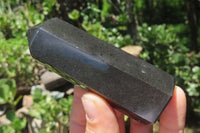 Polished Black Basalt Points x 12 From Madagascar