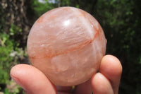 Polished Red Hematoid Quartz Spheres x 6 From Madagascar