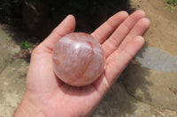 Polished Red Hematoid Quartz Spheres x 6 From Madagascar