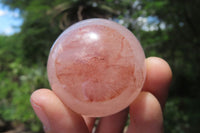 Polished Red Hematoid Quartz Spheres x 6 From Madagascar