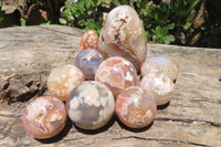 Polished Flower Agate Items x 10 From Madagascar