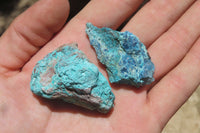 Natural Shattuckite Cobbed Specimens x 2.6 Kg Lot From Namibia